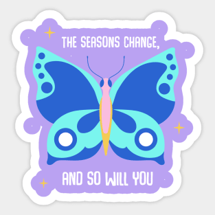 Butterfly changes Sticker